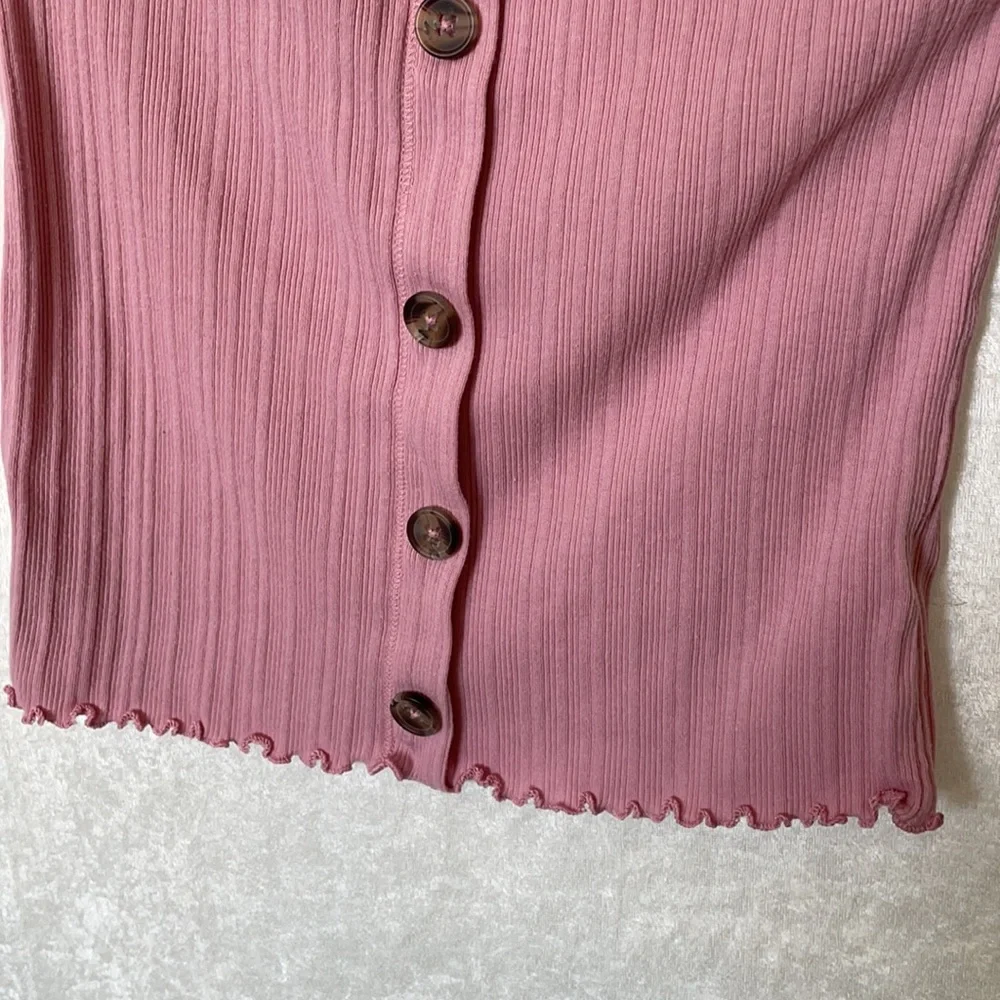 Justice button down top